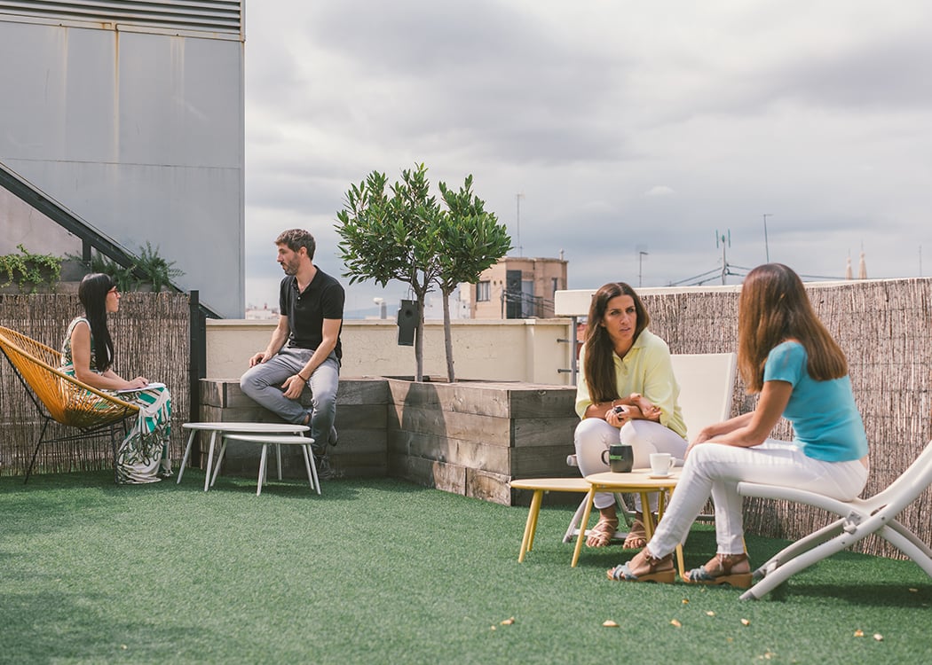 Terraza oficina Valencia