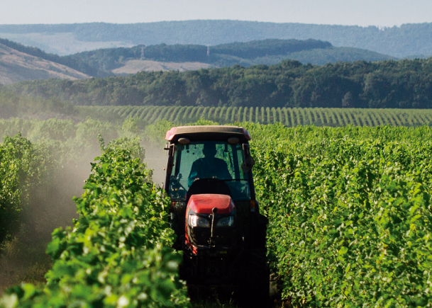 Tractor en campo